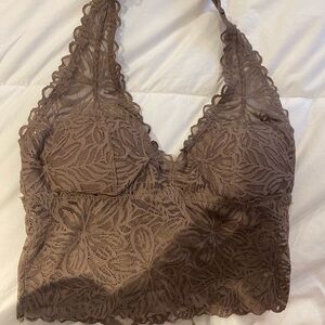 Aerie lace halter bralette size size XS